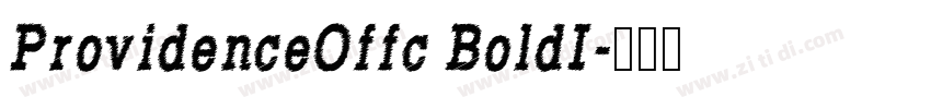 ProvidenceOffc BoldI字体转换